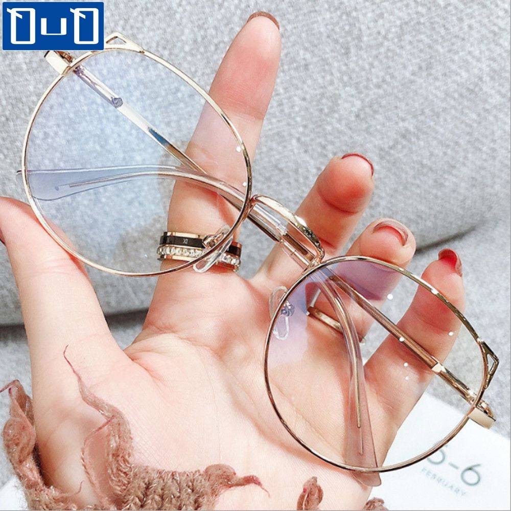 Oversized Blue Light Glasses: Office Trends for Women, Cat Eye, Alloy Frame - Quid Mart