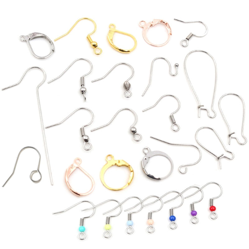 316 Stainless Steel Earring Hooks: Durable & Fade-Resistant DIY Jewelry Accessories - Quid Mart